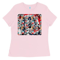 Bubblegum Pink american ice cream Ladies Tee - CowhideDigitalArt