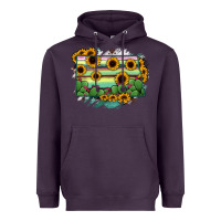 Plum North Dakota State Map Heavyweight Hoodie - RanaPortraitStore