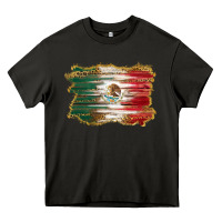 Asphalt mexican flag with leopard Heavy Core Tee - RanaPortraitStore