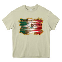 Mossy mexican flag with leopard Heavy Core Tee - RanaPortraitStore