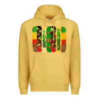 Antique Gold juneteenth brushstrokes Premium Hoodie - BarkalooDesign