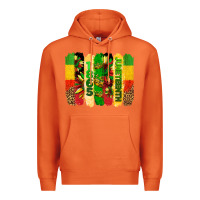 Carrot juneteenth brushstrokes Premium Hoodie - BarkalooDesign