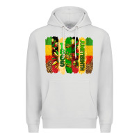 Dove Grey juneteenth brushstrokes Premium Hoodie - BarkalooDesign