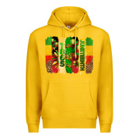 Lemon juneteenth brushstrokes Premium Hoodie - BarkalooDesign