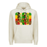 Oatmeal Heather juneteenth brushstrokes Premium Hoodie - BarkalooDesign