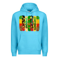 Ocean Blue juneteenth brushstrokes Premium Hoodie - BarkalooDesign