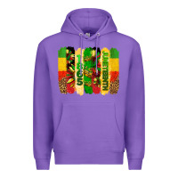 Purple juneteenth brushstrokes Premium Hoodie - BarkalooDesign