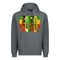Rock juneteenth brushstrokes Premium Hoodie - BarkalooDesign