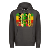 Smoke juneteenth brushstrokes Premium Hoodie - BarkalooDesign