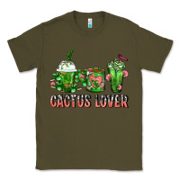 Army Green Cactus Lover Cactus Coffee Cups Classic Tee - FaDigitalArtStudio