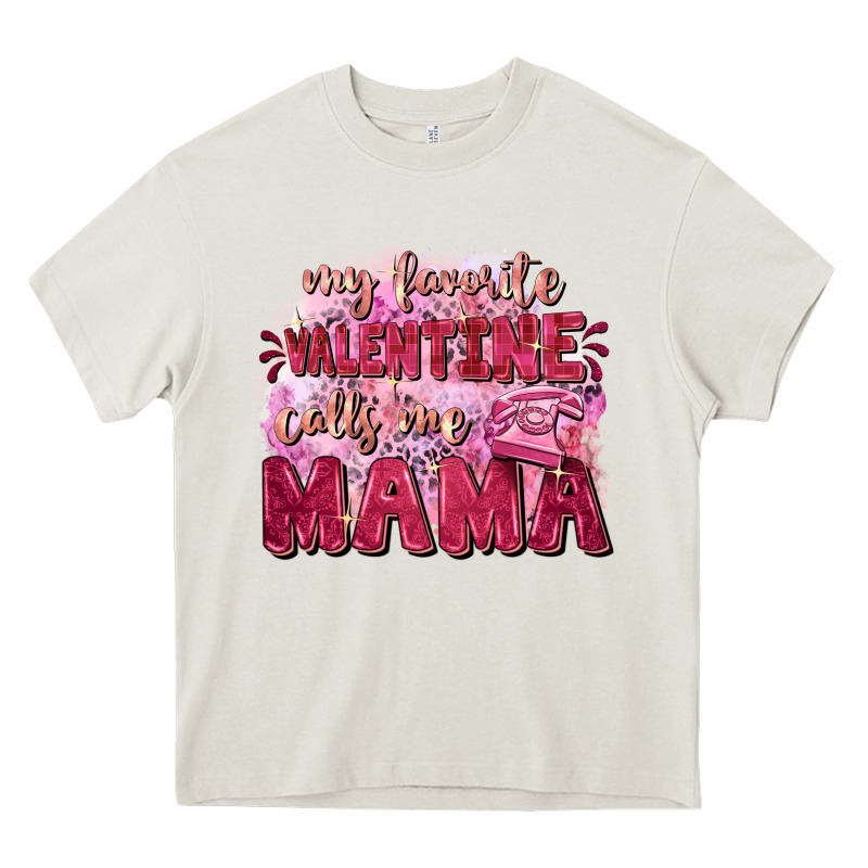 My Favorite Calls Me Mama Mother's Day Heavy Core Tee by FaDigitalArtStudio | Teevron