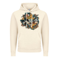 Vintage Artic bull skull leopard cowhide sunflower texas map Vintage Hoodie - Artiststas