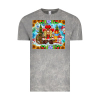 Cloud Rock Christmas cowboy gnome Vintage Tee - CowhideDigitalArt