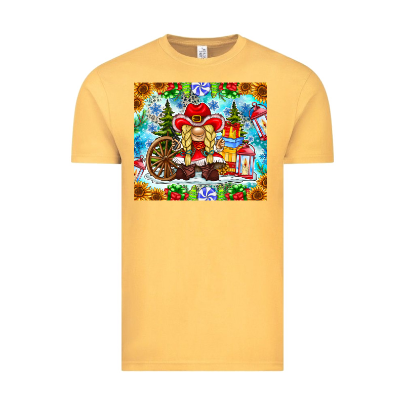 Christmas Cowboy Gnome Vintage Tee by CowhideDigitalArt | Teevron