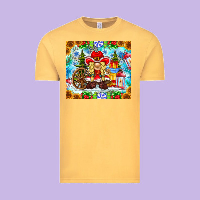 Christmas Cowboy Gnome Vintage Tee Designed By Cowhidedigitalart