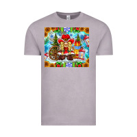 Vintage Zinc Christmas cowboy gnome Vintage Tee - CowhideDigitalArt