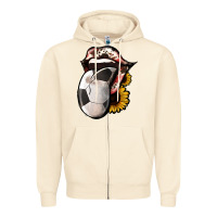 Sandshell Soccer Tongue Zipper Hoodie - Jasminsmagicworld