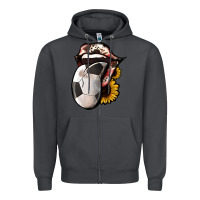 Smoke Soccer Tongue Zipper Hoodie - Jasminsmagicworld