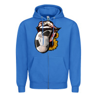 True Royal Soccer Tongue Zipper Hoodie - Jasminsmagicworld
