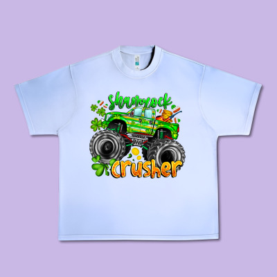 Shamrock Crusher Urban Heavy Tee Designed By Cowhidedigitalart