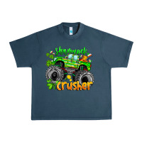 Midnight Navy Shamrock Crusher Urban Heavy Tee - CowhideDigitalArt