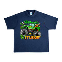 Navy Shamrock Crusher Urban Heavy Tee - CowhideDigitalArt