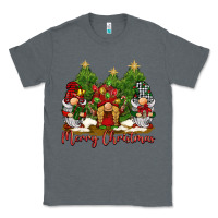 Charcoal Heather merry christmas gnomies Classic Tee - BarkalooDesign