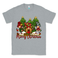 Heather Grey merry christmas gnomies Classic Tee - BarkalooDesign
