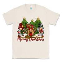Natural merry christmas gnomies Classic Tee - BarkalooDesign
