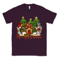 Plum merry christmas gnomies Classic Tee - BarkalooDesign