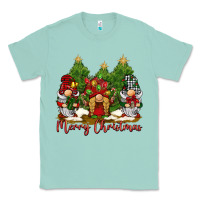 Seafoam merry christmas gnomies Classic Tee - BarkalooDesign