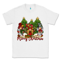 White merry christmas gnomies Classic Tee - BarkalooDesign