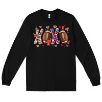 Black Xox Football Long Sleeve Tee - CowhideDigitalArt