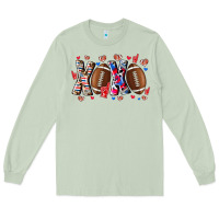 Matcha Xox Football Long Sleeve Tee - CowhideDigitalArt