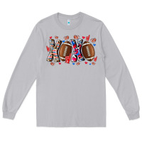 Moon Dust Xox Football Long Sleeve Tee - CowhideDigitalArt