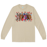 Mushroom Xox Football Long Sleeve Tee - CowhideDigitalArt