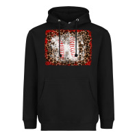 Black baseball leopard background Heavyweight Hoodie - RanaPortraitStore