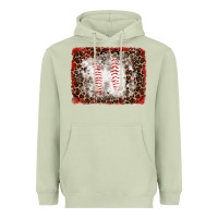 Matcha baseball leopard background Heavyweight Hoodie - RanaPortraitStore