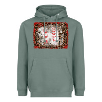 Sage baseball leopard background Heavyweight Hoodie - RanaPortraitStore