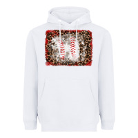 White baseball leopard background Heavyweight Hoodie - RanaPortraitStore