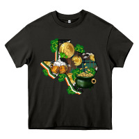 Asphalt texas map st patricks day Heavy Core Tee - FaDigitalArtStudio