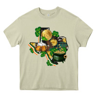 Mossy texas map st patricks day Heavy Core Tee - FaDigitalArtStudio