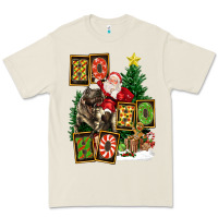 Bone Christmas Trex Ho Ho Ho Santa Premium Tee - FaDigitalArtStudio