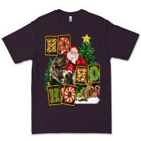 Plum Christmas Trex Ho Ho Ho Santa Premium Tee - FaDigitalArtStudio
