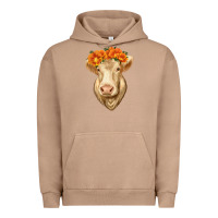 Pigment Burro Charolais Cow Urban Hoodie - RanaPortraitStore