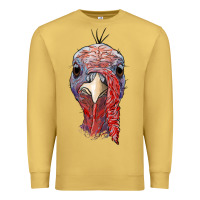 Antique Gold gobble face Premium Sweatshirt - RanaPortraitStore