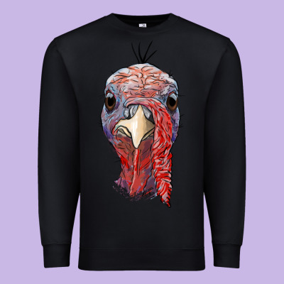 Gobble Face Premium Sweatshirt Designed By Ranaportraitstore
