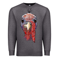 Charcoal Heather gobble face Premium Sweatshirt - RanaPortraitStore