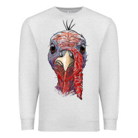 Oatmeal Heather gobble face Premium Sweatshirt - RanaPortraitStore