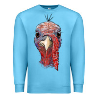 Ocean Blue gobble face Premium Sweatshirt - RanaPortraitStore